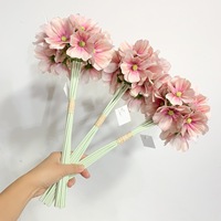 Fleurs artificielles Cosmos de 40 cm en gros, bouquet de fleurs artificielles multicolores pour la décoration de la maison et des mariages