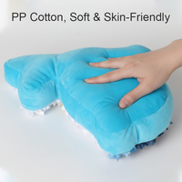 Jouet en peluche dauphin à broder soi-même avec aiguille à punch |   Coussin en tissu de coton doux, rembourrage en coton PP, taille réglable |   Oreiller unisexe anti-stress