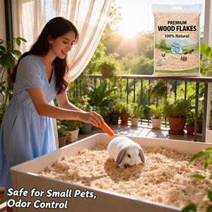 DongnaiPETS - Arena Ecológica para Mascotas Pequeñas, 100% Natural, de Virutas de Madera de Pino, Libre de Polvo, con Control de Olores Extra, Altamente Absorbente, 1 kg - Product Image 1