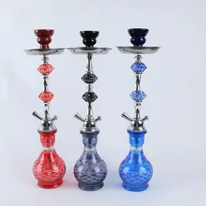 2022Shisha Waterpijp Set Draagbare Hukah Glas Chichas Goedkope Groothandel Waterpijpen Midden Size Sheesha Shesha Waterpijp Shisha