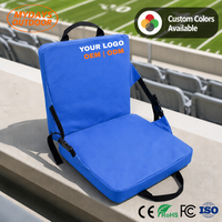 Coussin de siège de stade imperméable avec support dorsal, siège pliable pour événements sportifs, spectateurs en plein air