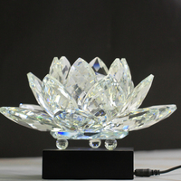 Creality — Base acrylique à 80 degrés pour Lotus Led, usine, silencieux, en cristal, Lotus, siège, 7 lanternes, pour sculpture intérieure en verre