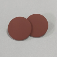 Boutons-pression en laiton de 20 mm de haute qualité pour la mode, revêtement doux au toucher, personnalisables, couleur marron brandy riche, pour vêtements