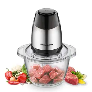 5 Cup Food Processor 1.2L Glass Bowl Grinder Chopper für Meat/Vegetables/Fruits/Nuts/Stainless Electric Food Chopper