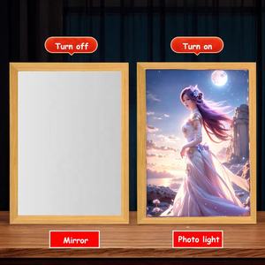 2024 nuovi arrivi personalizzati con immagine artistica a Led per pittura a specchio modello 3 luci luminose - Product Image 5