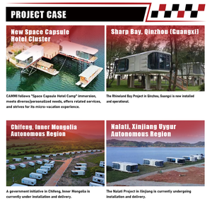 Casa Cammi, Cápsula Espacial Flotante <span class=keywords><strong>de</strong></span> Acero Contemporánea, Casa Prefabricada, Módulo <span class=keywords><strong>de</strong></span> Vivienda Impermeable e Insonorizado para Vacaciones - Product Image 4