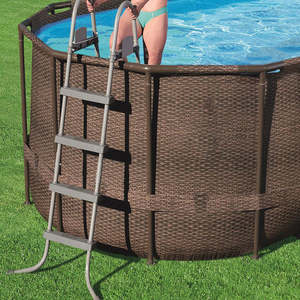 ติดตั้งง่าย56716สระว่ายน้ำ <span class=keywords><strong>Vista</strong></span> 5.49ม. X 2.74ม. X 1.22ม. โครงเหล็กรูปวงรีพร้อมอุปกรณ์เสริม - Product Image 1