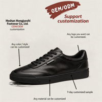 Chaussures de randonnée artisanales en denim, minimalistes, à lacets, confortables, respirantes, toutes saisons, mode décontractée, en cuir véritable