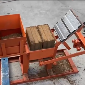 Thủy Lực Đất Khối Nhà Sản Xuất Bùn Đất Đất Đất Bụi Bẩn Gạch Máy Làm Interlock Đất Sét Màu Đỏ Gạch Nhà Sản Xuất - Product Image 2