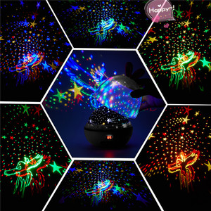 Cambio de <span class=keywords><strong>Color</strong></span> de proyección led de luz de la noche lámpara Luna y de la estrella proyector de estrellas de luz de la noche - Product Image 2