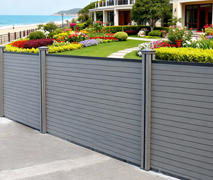 Clôture WPC de protection et de style inégalée, résistante au soleil, à la salinité, au feu et à la décomposition, pour jardin, <span class=keywords><strong>piscine</strong></span>, côte - Product Image 6