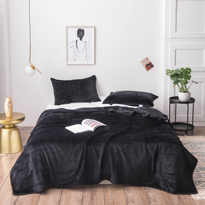 Precio barato <span class=keywords><strong>Ropa</strong></span> De Cama De Franela Y Terciopelo Gold Sable Manta Color sólido Manta de franela gruesa - Product Image 6