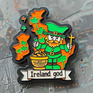 促销定制漂亮流行都柏林2d 3d金属爱尔兰冰箱磁铁纪念品礼品冰箱磁铁 - Product Image 2