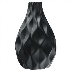 <b>Black</b> Large Bottle Shape Floor <b>Vases</b> Tall Wedding Decoration Iron Metal Modern <b>Flower</b> <b>Vase</b> Handmade Luxury Christmas - Product Image 1