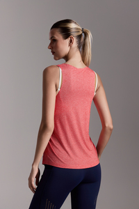 Débardeur de course ultra-fin et respirant pour <span class=keywords><strong>femme</strong></span>, <span class=keywords><strong>sans</strong></span> coutures, 53 % polyester, 47 % nylon, pour la gym, le marathon et le fitness - Product Image 2