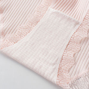 Ropa Interior de Encaje para Mujer, Cintura Media, Transpirable, Algodón Puro, Braguitas Triangulares Cómodas, Ropa Interior Femenina - Product Image 3