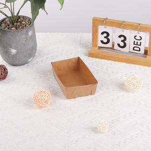 Custom Made Disposable Fast Food Packaging Boxes <strong>Hot</strong> <strong>Dog</strong> <strong>Box</strong> Matte Finish Kraft Paper Gold Foil Printing Stamping Handle - Product Image 4