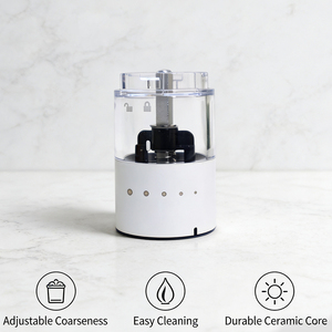 Factory USB Rechargeable Handheld <b>Pepper</b> Shaker Stainless Steel Coarse Mill BSCI Audited Wholesaler - Product Image 4