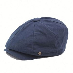 Gorra Newsboy a Cuadros de Poliéster/Algodón para Hombre, Moda Primavera-Otoño, Alta Calidad, Precio Bajo, Talla Única, Venta al Por Mayor - Product Image 3
