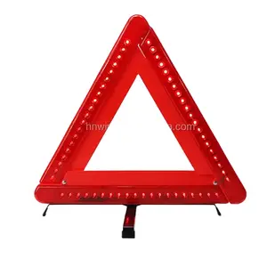 car safety led flashing light warning triangle