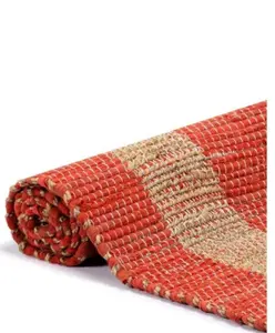 印度手工制作标准质量黄麻地毯手工编织可洗地毯客厅走廊卧室跑步者手工制作