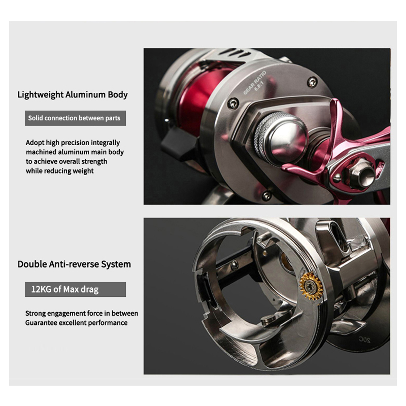 RYOBI Japan RANMI Light Jigging Reel BERING SP200 Aluminum
