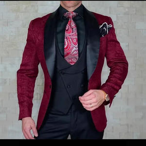 Trajes Florales <span class=keywords><strong>para</strong></span> <span class=keywords><strong>Hombre</strong></span> al por Mayor, Últimos Diseños <span class=keywords><strong>para</strong></span> Boda, Trajes de Novio con Solapa de Chal, Traje de Vestir <span class=keywords><strong>para</strong></span> Padrinos de Boda - Product Image 2