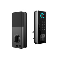 Cerradura Inteligente para Principiantes con Huella Dactilar, WiFi Tuya, TTlock, Contraseña, Control Remoto, Cerradura Digital para Puerta, Gestión por Aplicación, para Puertas de Madera/Acero
