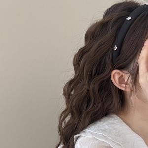 عصابة رأس للفتيات بتصميم جميل لطيف أحمر/وردي مزين بحجر الراين كرز فاخر للسيدات الشابات عصابة شعر يومية - Product Image 3