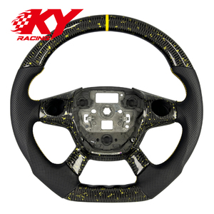 Accessoires intérieurs pour Ford Focus ST RS Mk3, volant personnalisé en fibre de carbone - Product Image 1