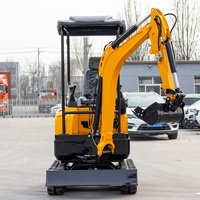 Miniexcavadora Hightop HT-18 1.8T con Motor Potente y Bajo Consumo de Combustible, Equipo de Construcción