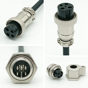 M16 ip65 5 पिन विमानन कनेक्टर महिला केबल असेंबली वाटरप्रूफ जंक्शन बॉक्स इलेक्ट्रॉनिक होम उपकरण नंगे तांबे कंडक्टर - Product Image 2