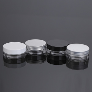 Transparent Pet <b>Plastic</b> <b>Jar</b> 70mm Diameter 30mm Height Aluminum Cap Wide Mouth Cosmetic Packaging Container - Product Image 3