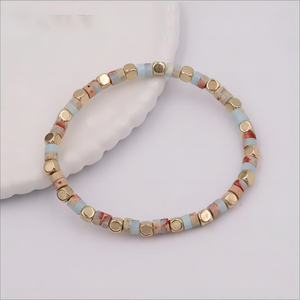 Bracelet à maillons coloré et polyvalent, style frais et délicat, idéal pour <span class=keywords><strong>les</strong></span> vacances, <span class=keywords><strong>les</strong></span> voyages, <span class=keywords><strong>les</strong></span> sorties en plein air et <span class=keywords><strong>les</strong></span> tenues décontractées - Product Image 2