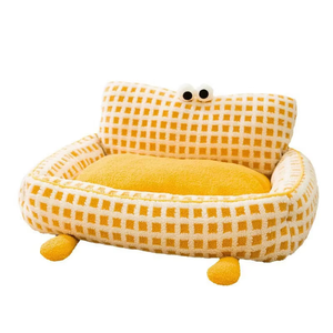 Luxus wasch bar rutsch fest flauschig gemütlich Plüsch Winter warm Haustier Katze Hund Schlaf bett Kapuze Abdeckung Donut Höhle Honig bett - Product Image 1