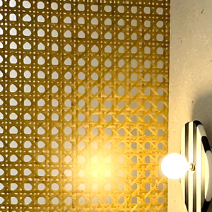 Panel de Resina Translúcida Personalizado con Textura de Mimbre Natural, Diseño Europeo Moderno, Resistente a la Humedad, para Caja de Luz Decorativa - Product Image 6