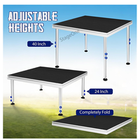Plataforma de escenario portátil para eventos al aire libre, de aluminio, usada, resistente y de venta al por mayor.