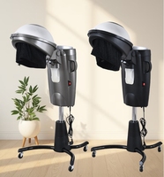 Appareil à vapeur multifonctionnel à micro-brume pour les cheveux Équipement de salon Accélérateur de sèche-cheveux avec LED Machine de spa pour cheveux debout