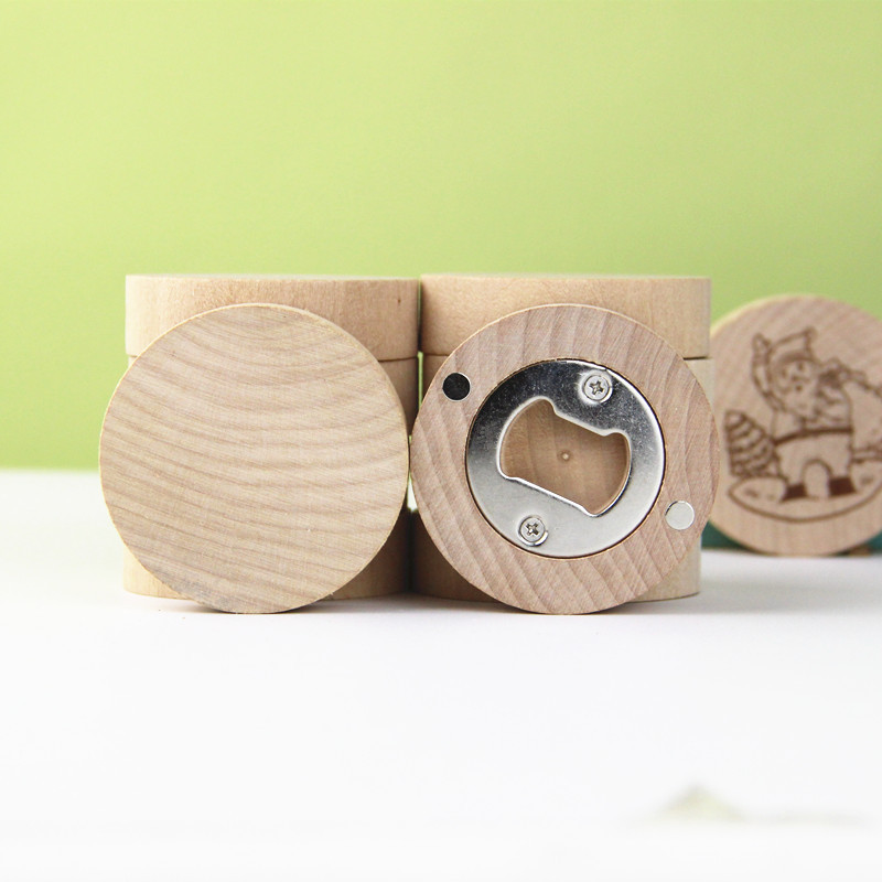wedding-favor-custom-engraving-logo-wooden-beer-opener-fridge-magnet