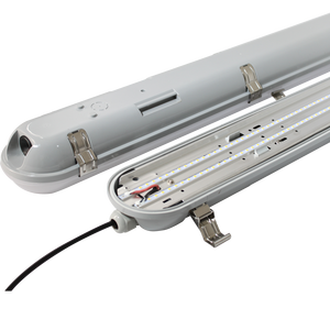 Luminaire tri-étanche IP65 IK09 avec boîtier entièrement en PC, 2 pieds, 4 pieds, 5 pieds pour entrepôt - Product Image 4