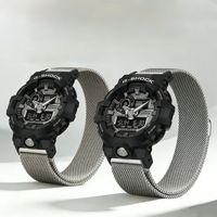 Bracelet en métal milanais adapté aux montres Casio GA2100, Ga900, Ga110, bracelet de remplacement magnétique