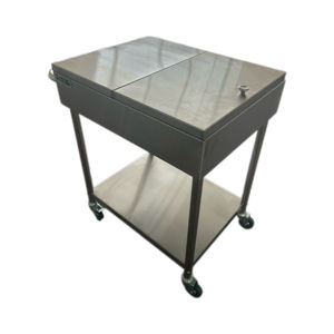 Chariot à lunch en acier inoxydable VICTORY avec roue en inox Équipement de cuisine pour hôtels, restaurants et supermarchés - Product Image 1