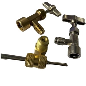 Ensemble de vannes de climatisation automobile R134 en laiton 134-22 avec joint pour le chargement de fréon - Product Image 5