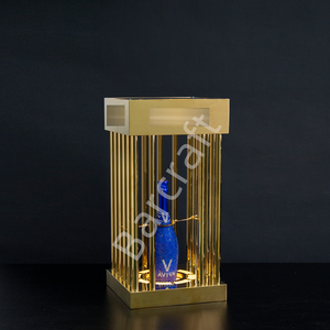 Aangepaste Led Gold <span class=keywords><strong>Birdcage</strong></span> Display <span class=keywords><strong>Stand</strong></span> Galvaniseren Metaal Materiaal Voor Wijnflessen Ktvs Lounges Nachtclubs En Feesten - Product Image 4