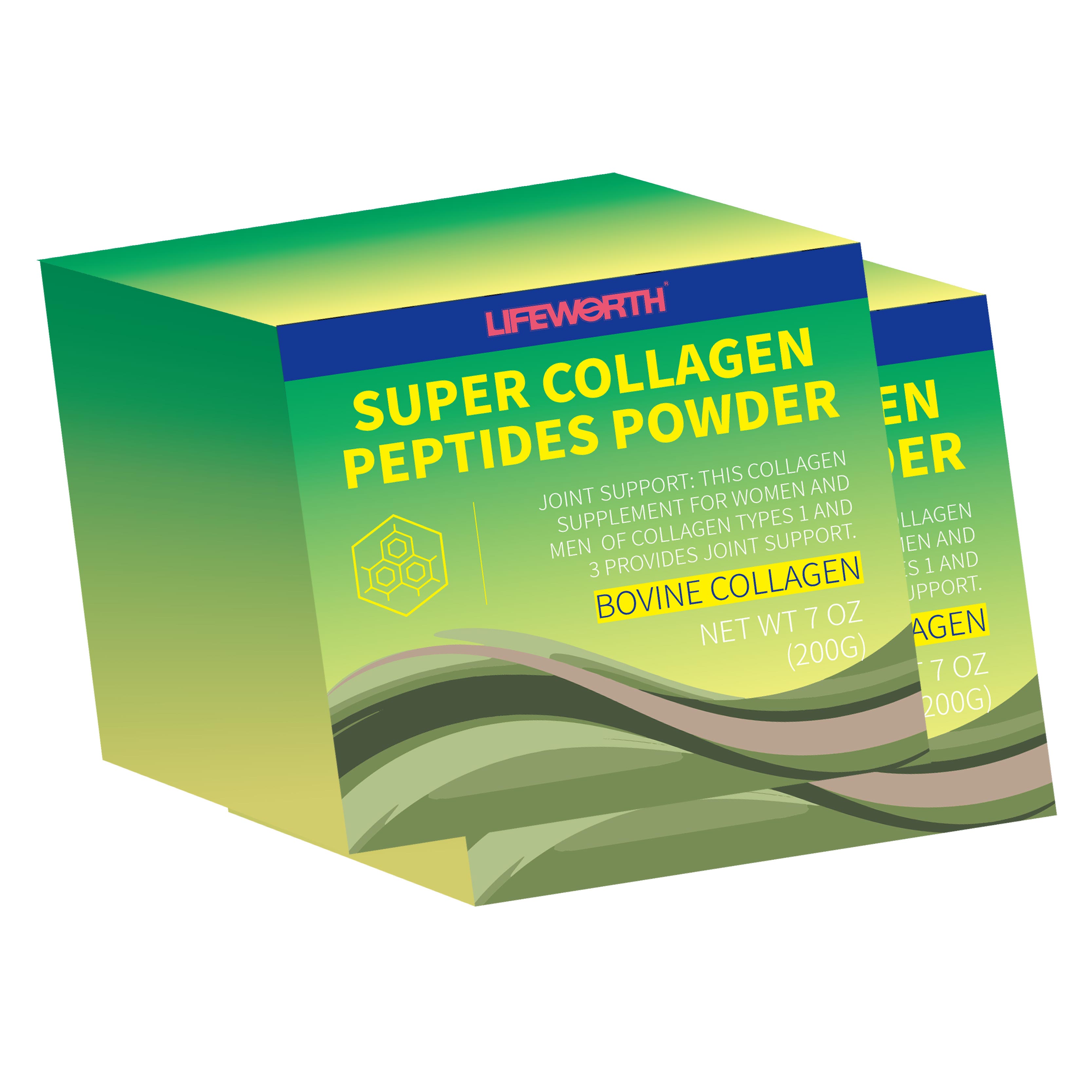 Lifeworth OEM Factory Super Collagen Peptides Powder For Hair Skin Care