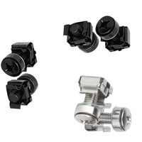 Kit de tornillos y tuercas para montaje en rack OEM, sujetadores de clip para gabinetes de servidor con cabeza plana cruzada M5/M6, chapado y longitud personalizados