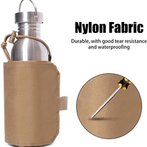 Adjustable Waist-Mounted Water Bottle Bag 50cm <b>Khaki</b> Insulated Outdoor Sports Jogging <b>Backpack</b> - Product Image 3