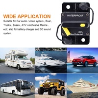 30-300A jaune bras de réinitialisation disjoncteur 12V-36V DC support de Surface étanche pour voiture Audio bateau marin moteurs de pêche à la traîne camion RV