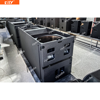 KS28 Subwoofer passif professionnel double 18 pouces Line Array avec logo OEM pour concerts, scènes, spectacles et événements en extérieur