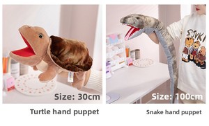 Simulación personalizada por lotes de serpientes de animales terrestres anfibios de 50 centímetros-Marionetas de mano de felpa como regalos creativos - Product Image 4